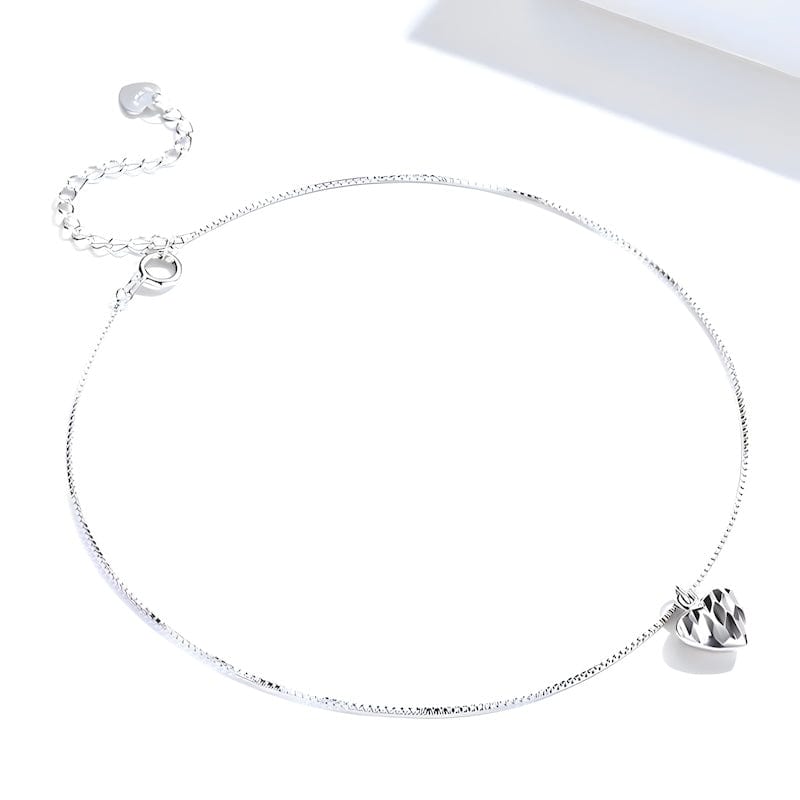 Anklets Beautiful Love Heart Chain Anklet Adjustable / Silver Unique Leather Bracelets