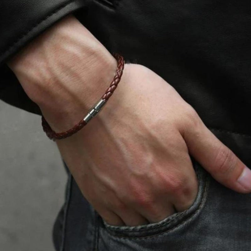 Braided Leather Bracelets bracelet by Unique Leather Bracelets