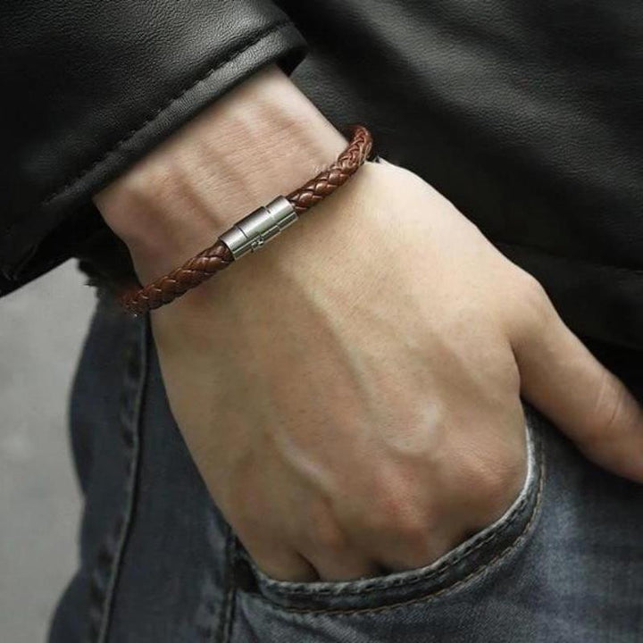 Braided Leather Bracelets bracelet by Unique Leather Bracelets