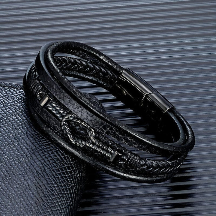 Braided Leather Infinity Knot Bracelet bracelet by Unique Leather Bracelets