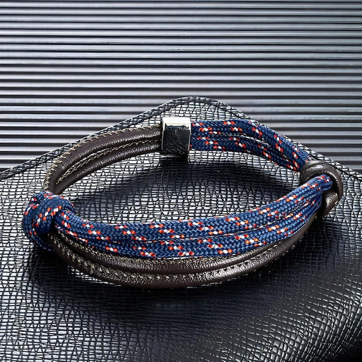 Fashion Sport Camping Rope Leather Bracelet Leather Unique Leather Bracelets   