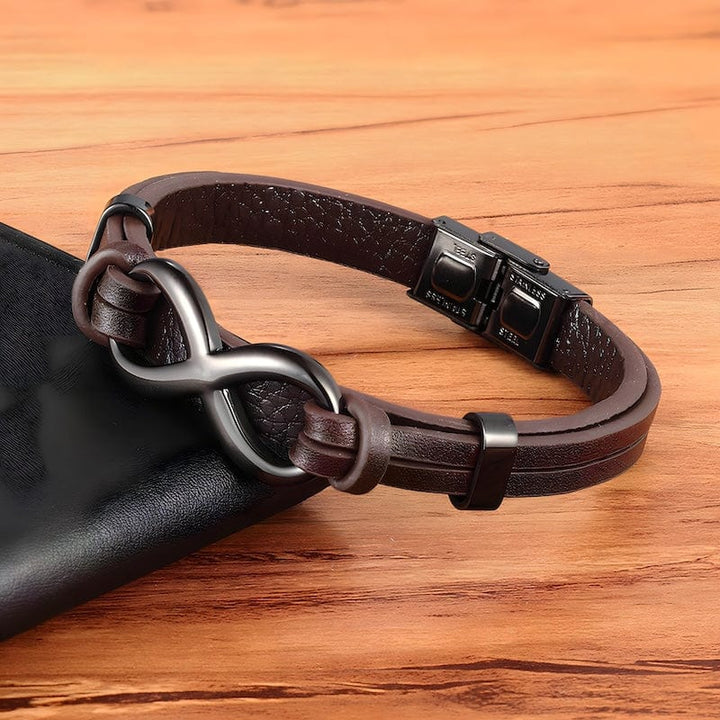 Infinity Symbol Leather Bracelet bracelet by Unique Leather Bracelets