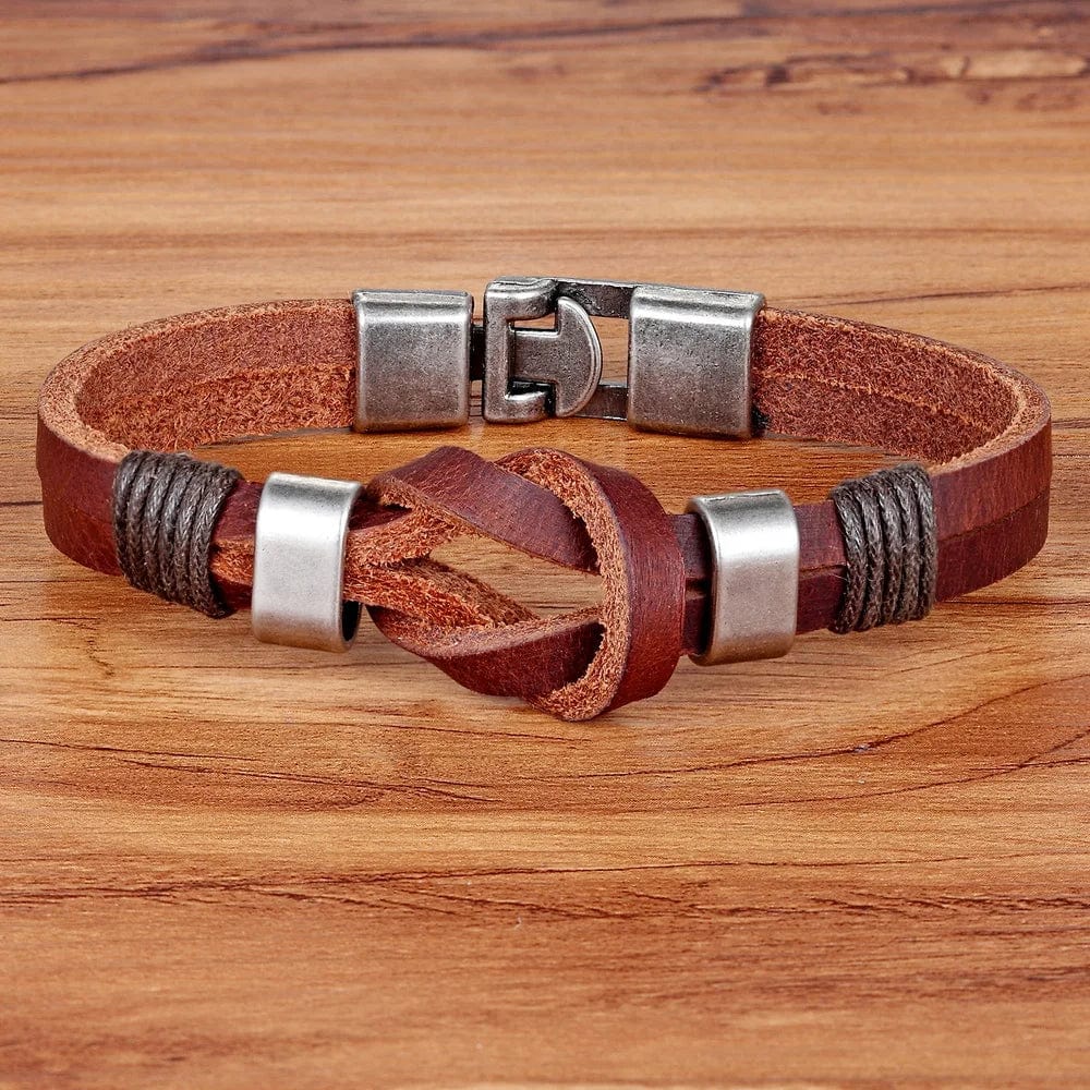 Knight Courage Knot Leather Bracelet bracelet by Unique Leather Bracelets