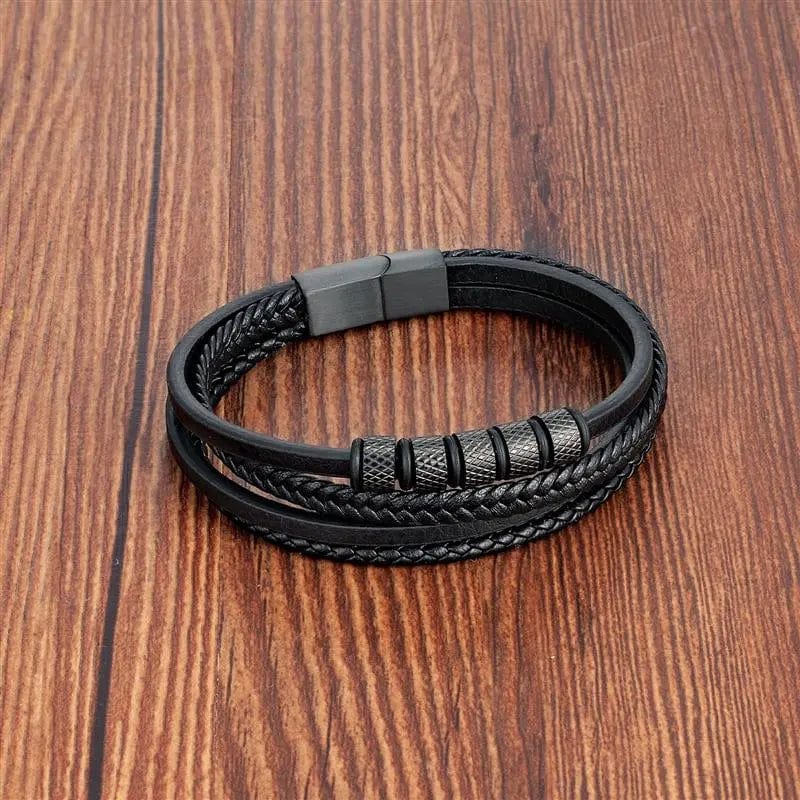 Multilayer Leather Bracelets for Men: Rugged and Refined bracelet by Unique Leather Bracelets
