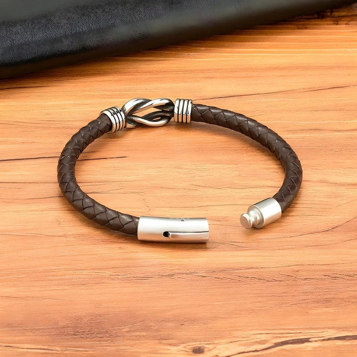 Sport Style Men Woven Leather Bracelet Leather Unique Leather Bracelets   