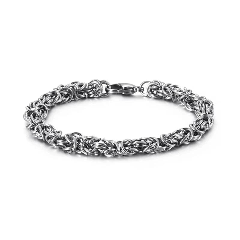Men's Handmade Stainless Steel Mesh Chain Bracelet - Durable & Stylish bracelet by Unique Leather Bracelets