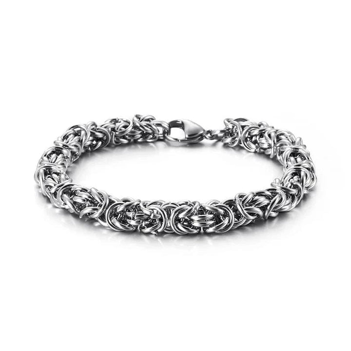 Men's Handmade Stainless Steel Mesh Chain Bracelet - Durable & Stylish bracelet by Unique Leather Bracelets