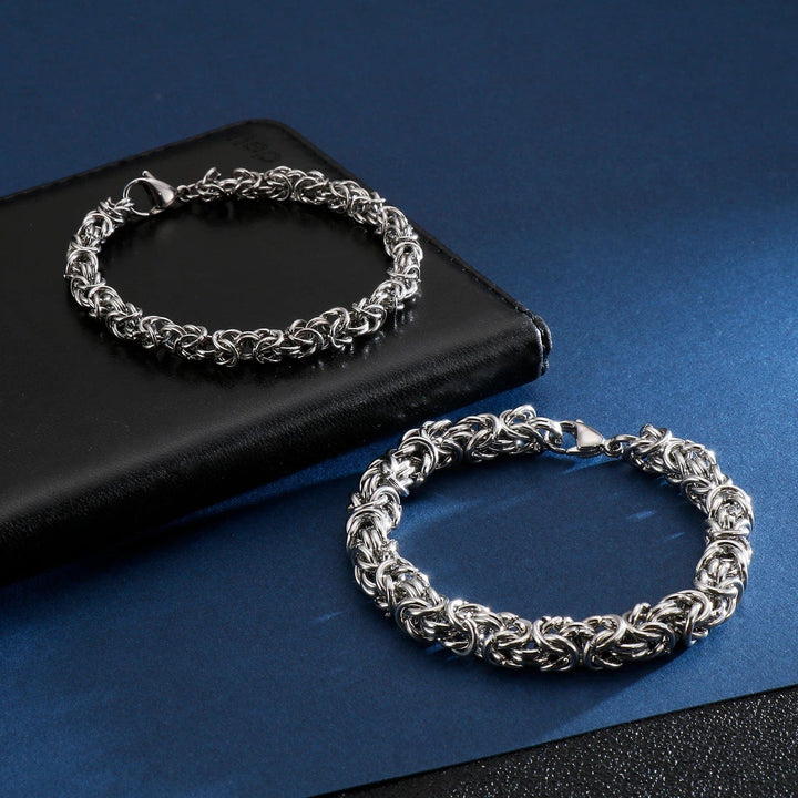 Men's Handmade Stainless Steel Mesh Chain Bracelet - Durable & Stylish bracelet by Unique Leather Bracelets