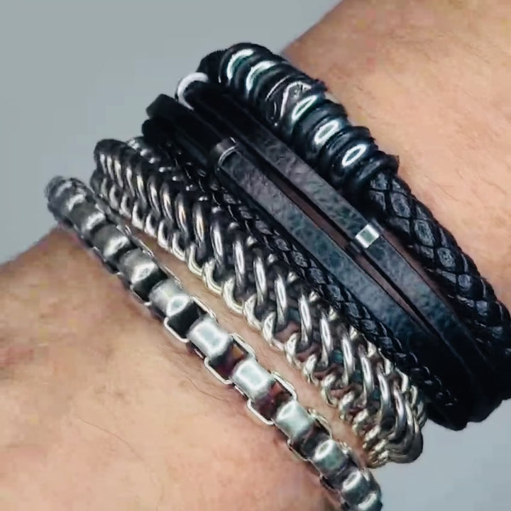 Multilayer Leather Bracelets for Men: Rugged and Refined