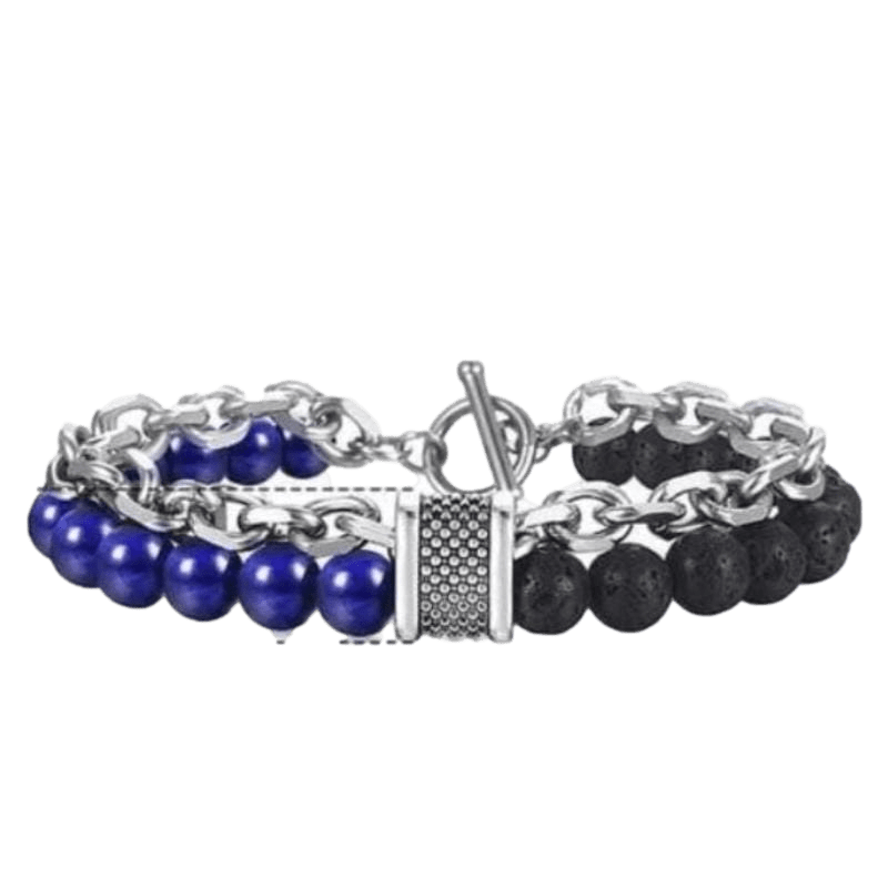 Cuban Link Stainless Steel Beaded Bracelets Beaded Unique Leather Bracelets   