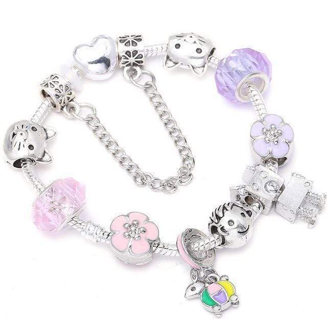 Baby & Child Colourful Charm Bracelet bracelet by Unique Leather Bracelets