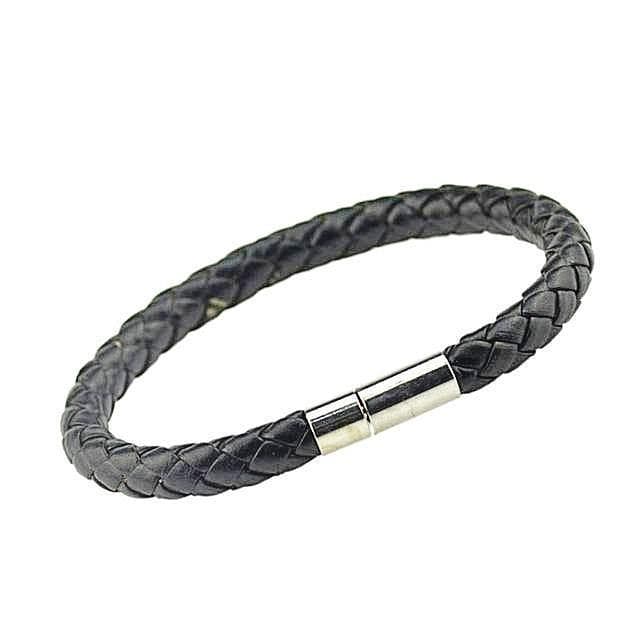 Braided Magnetic Leather Bracelet bracelet by Unique Leather Bracelets