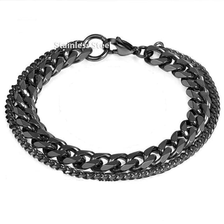Mens Stainless Steel Thick Link Chain Bracelet bracelet by Unique Leather Bracelets