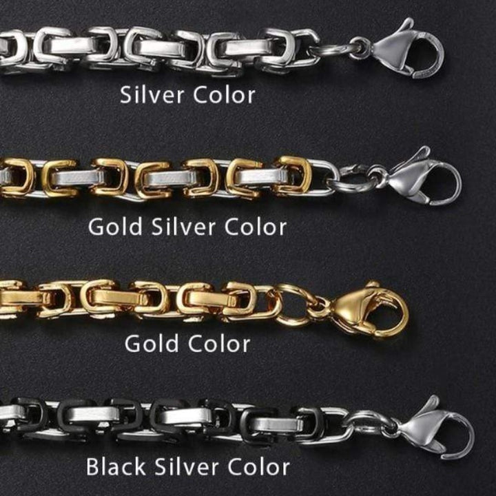 Stainless Steel Box Link Chain Necklaces Necklaces Unique Leather Bracelets   