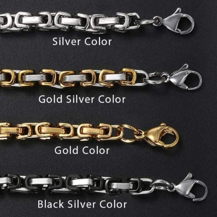 Stainless Steel Box Link Chain Necklaces Necklaces Unique Leather Bracelets   