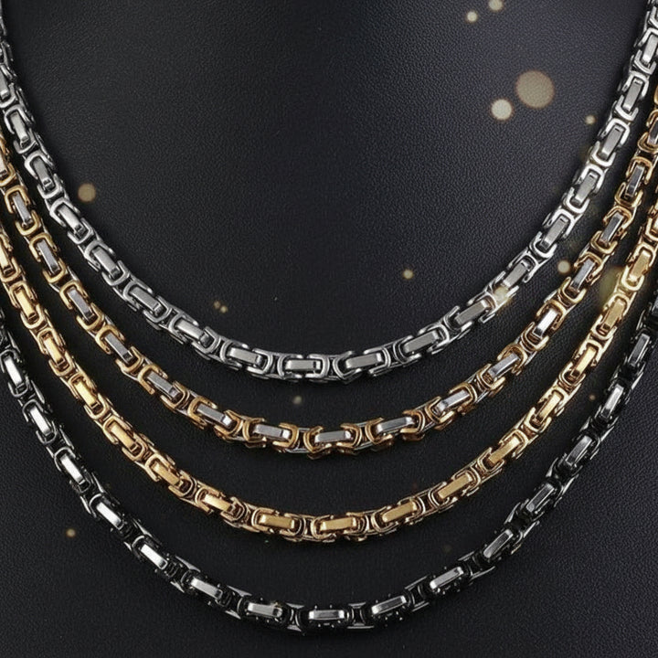 Necklaces Stainless Steel Box Link Chain Necklaces