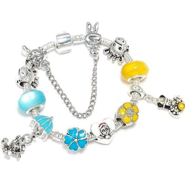 Baby & Child Colourful Charm Bracelet Charm Unique Leather Bracelets Silver/5 Baby/Toddler 