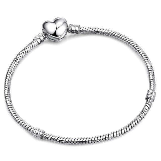 Childrens Charm Bracelet Charm Unique Leather Bracelets Silver 18cm 