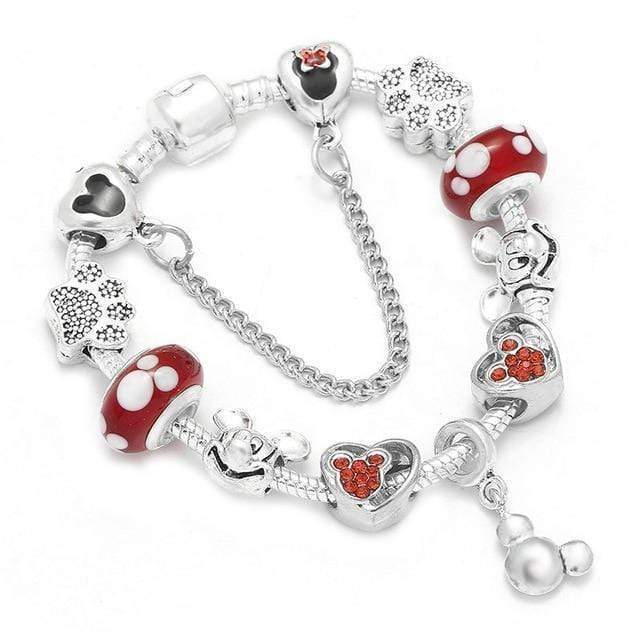Kids Kitten Bracelet Charm Unique Leather Bracelets Silver/A25 16cm 