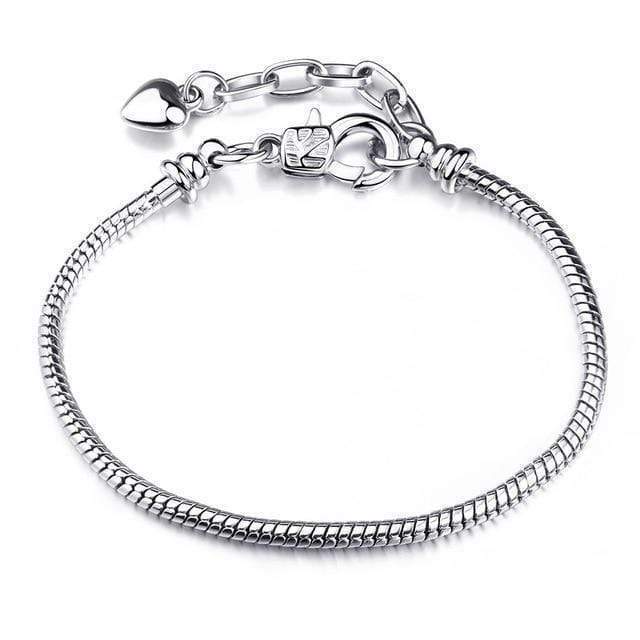 Kids Kitten Bracelet Charm Unique Leather Bracelets Silver/A31 16cm 
