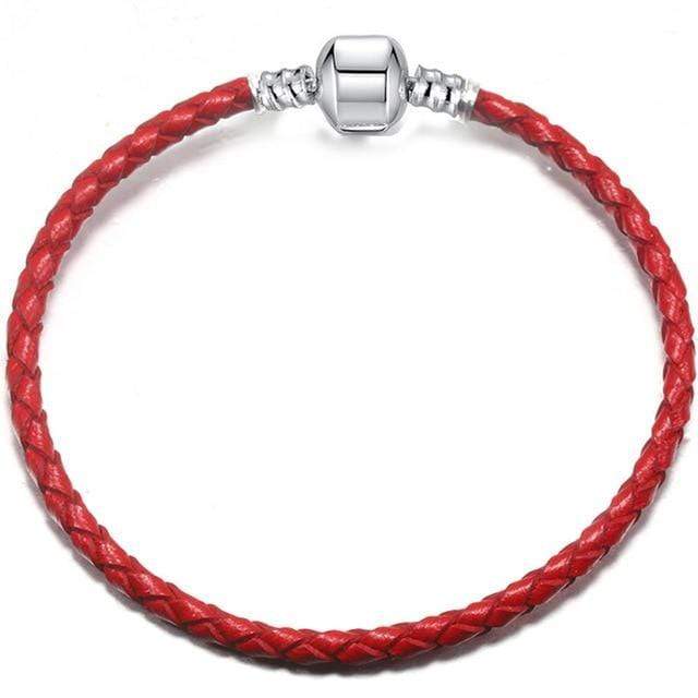Leather Rope Bracelets: The Perfect Way to Stack Your Style Leather Unique Leather Bracelets Red/1 17cm 