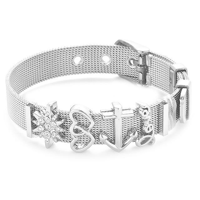 Reflex Bracelet Charm Unique Leather Bracelets Grey/1 Adjustable 
