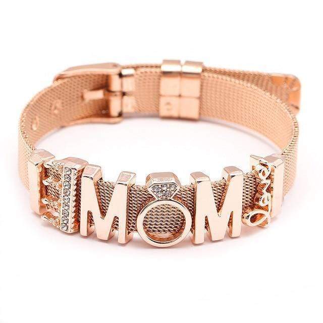 Reflex Bracelet Charm Unique Leather Bracelets Rose Gold/9 Adjustable 