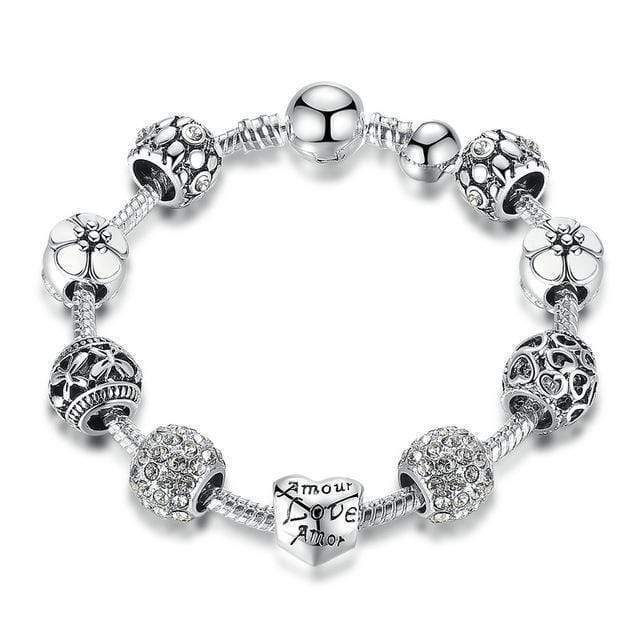 Pulsera de plata con estilo Pandora Unique Leather Bracelets